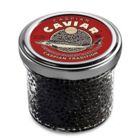 Чорна осетрова ікра 113 г (забійна) Caspian Caviar Malossol