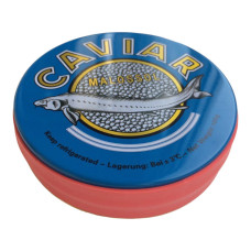 Икра осетра 100 г Caspian Caviar (синяя банка под резинку)