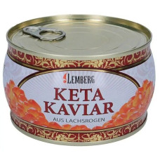 Лососевая икра кеты Lemberg Premium 400 г (кошерная)