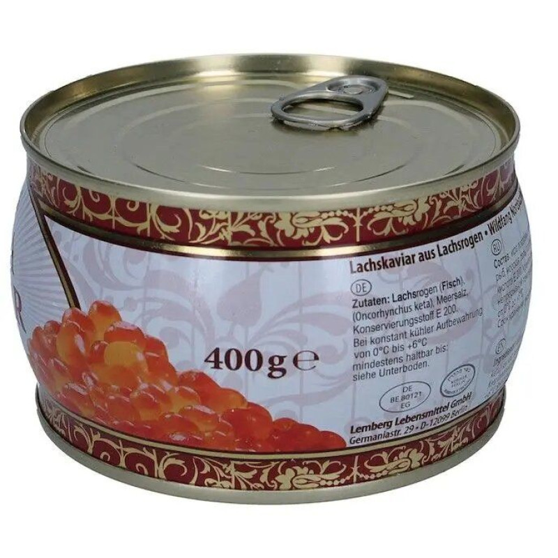 Лососєва ікра кеті Lemberg Premium 400 г (кошерна)