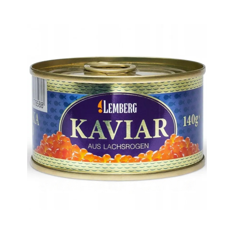 Лососевая икра горбуши Lemberg Alaska Gold 140 г (кошерная)