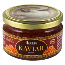 Лососевая икра Кеты 250 г Lemberg Keta Wild Alaska Premium (кошерная)